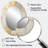 Fizzs Beige And Gold Fantasy - Large Oval Wall Mirror On Metal-90421419