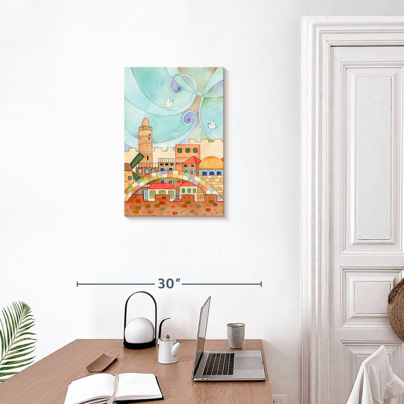 Jerusalem Abstract Sky, 24" H x 16" W