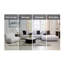 Canapé modulaire en lin blanc ivoire avec chaise Manilla