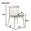 Ensemble de 2 pièces pour chaise de salle à manger rustique moderne de style campagnard au design rétro, facile à assembler-487399485