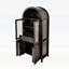 Grand garde-manger arqué avec tablettes réglables-481606440