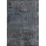 Rapture Abstract Area Rug in Gray
