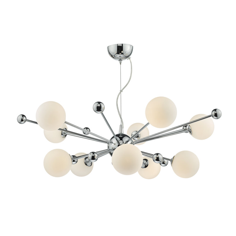 Briony 10 - Light Sputnik Chandelier, Polished Chrome