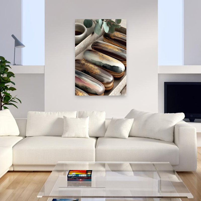 Art mural, architecture moderne et artistique, H 48 po x l 32 po