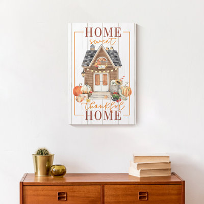 Home Sweet Thankful Home sur impression sur toile