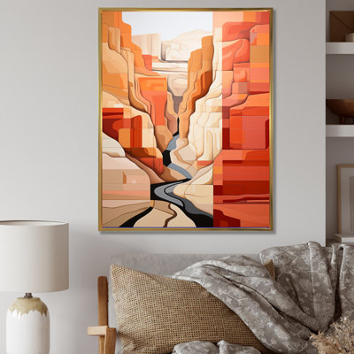 «Abstract Canyon Desert Storm», reproduction sur toile