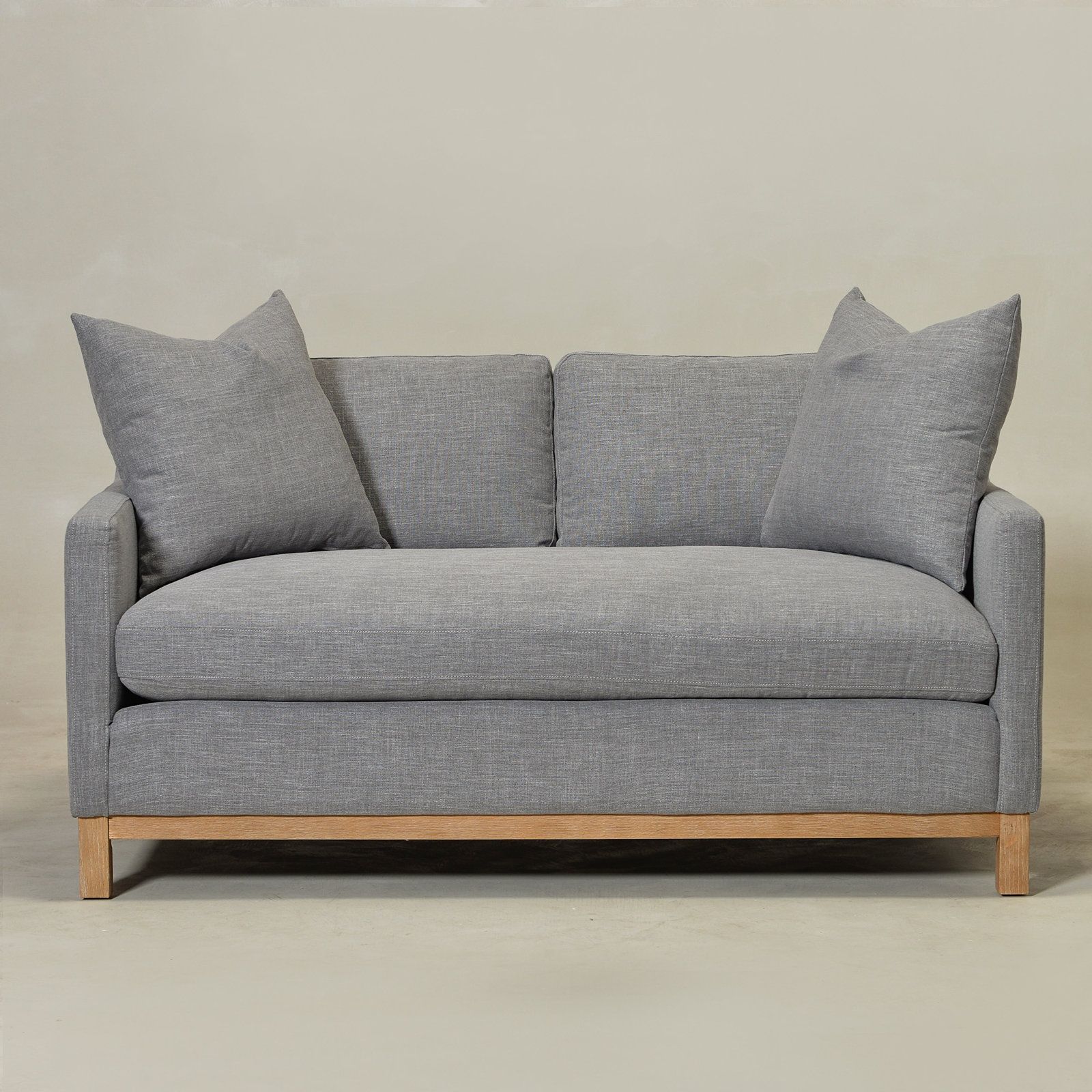 Cami 64'' Upholstered Loveseat, Gray Polyester Blend