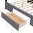 Kealan Platform Bed with Two Drawers,Upholstered Bed,bed frame-1749737045