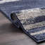 Tapis bleu en polypropylène tissé à la machine Rectangle Wilkeson-702757371