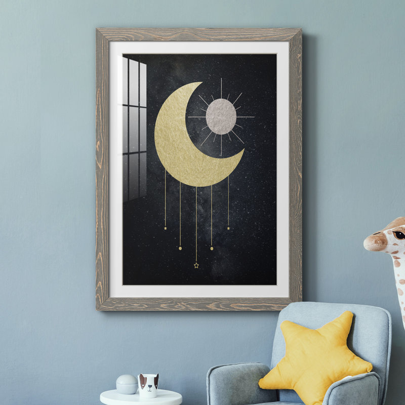 Bijou de lune - cadre photo, H 31,5 po x l 23,5 po x P 1,5 po, Encadrement gris