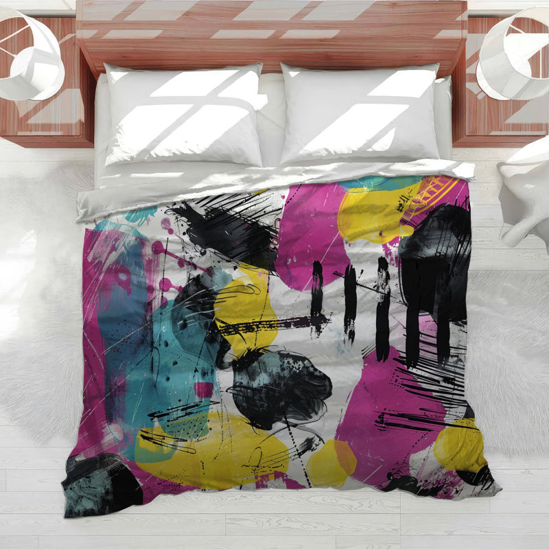 Abstract Bedding Artistic Comforter Eclectic, Twin XL Comforter