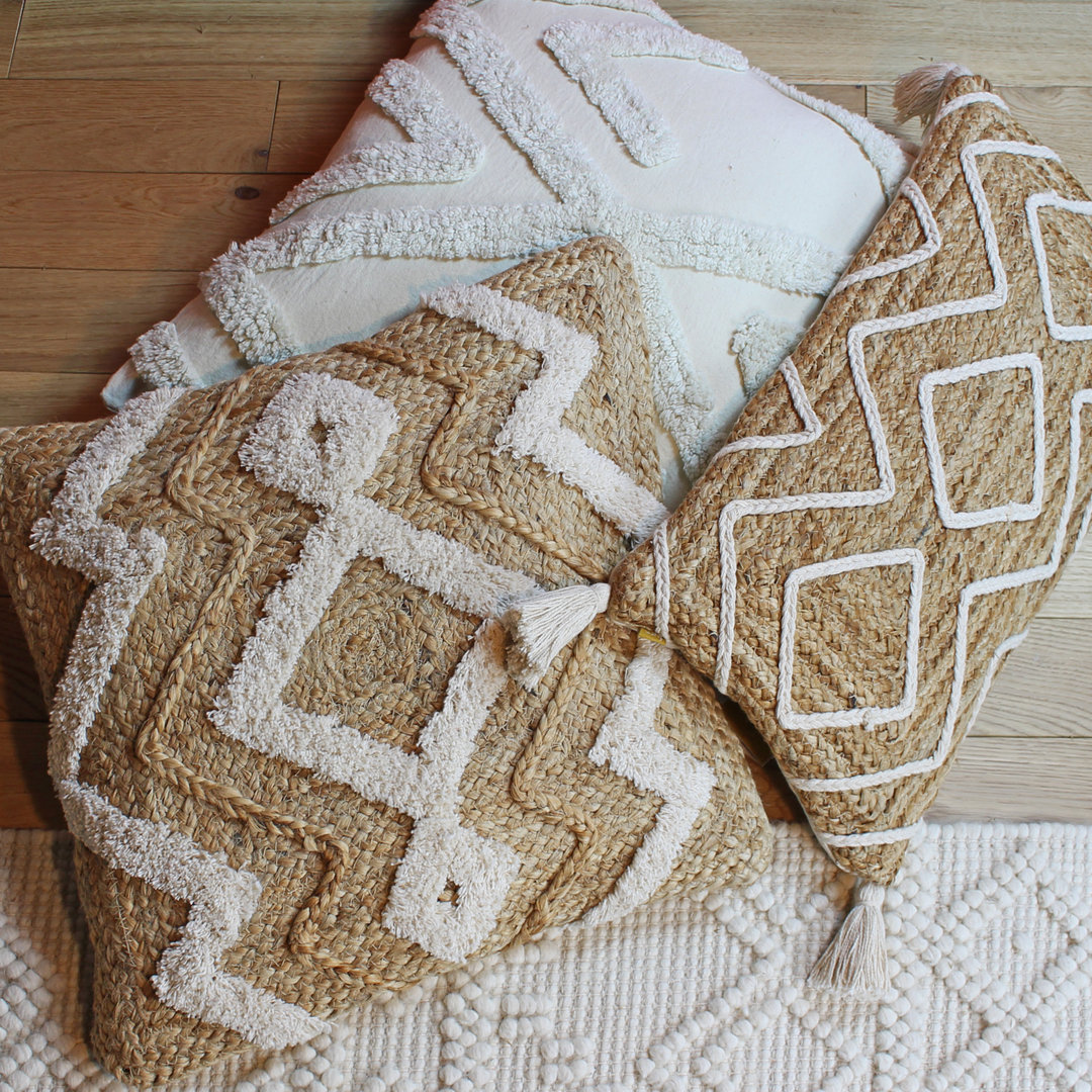 Furn. Godi Cushion Cover, Jute, Cotton, Natural