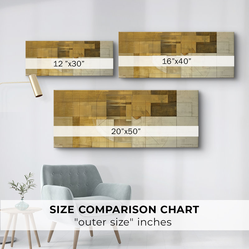Abstract Series 1 #LXXXV-Wide Gallery Wrapped Canvas, 12" H x 30" W