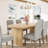 Set of 4 Upholstered Dining Chairs with   Wood Frame. Nailhead Trim. Padded High Back. 500 lbs Capacity Cotton Linen Fabric for Dining Room. Kitchen. Restaurant-1679881927-1679881920