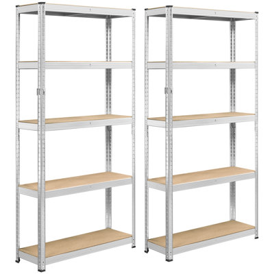 Harwood 35.5 " W Steel Powder Coated Steel Adjustable Shelving Unit
