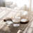 Libbey Stacking Cylinder 4 Piece Assorted Glass Jar Set With Lids