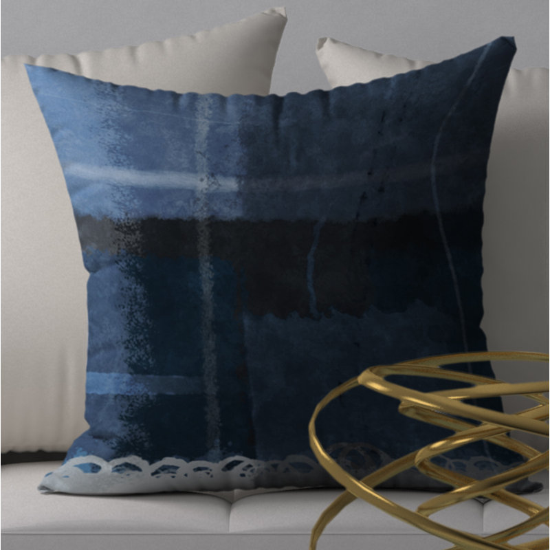 Housse de coussin décorative carrée à perles amusantes, H 20 po x l 20 po