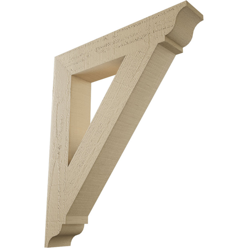 Support traditionnel en cèdre brut à grain de bois TimberThane, H 24 po x l 3,5 po x P 20 po
