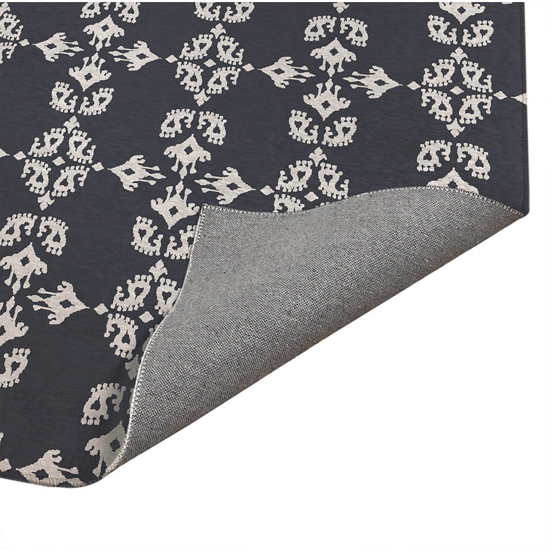 Tapis à linge Cassia, Gris anthracite, Rectangle 5 pi x 7 pi