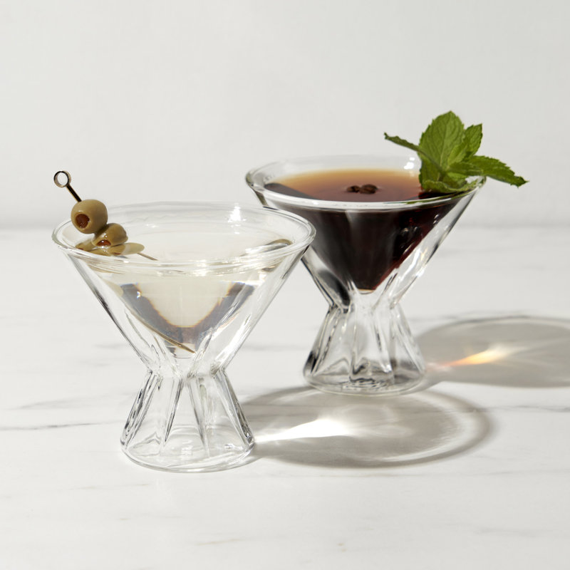 Verres à martini à double paroi