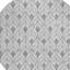 Tapis d'intérieur et extérieur rond lavable argenté et gris 8 pi HomeRoots