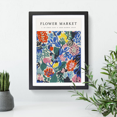 Madrid Flower Market Exhibition No.4 1 Piece Single Picture Frame Wall Art