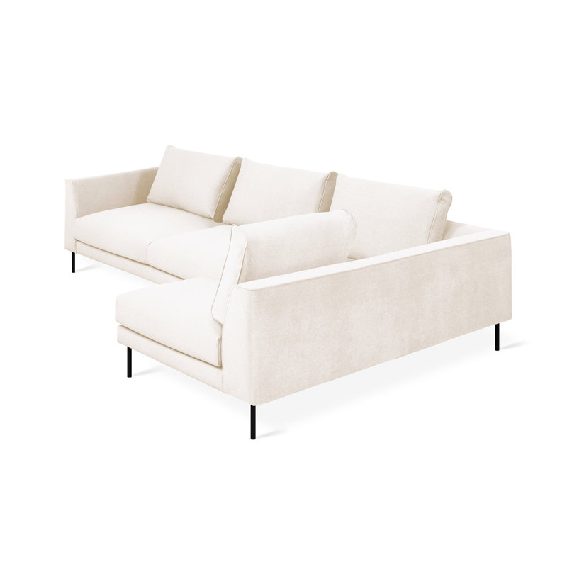 Renfrew U Shaped Sectional, Merino Cream 100% Polyester