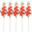 Glaïeul, fleurs artificielles, 5 PCS, 25,6 po, glaïeul, fleurs, fleurs en soie à longues tiges pour la maison, décoration de bureau de mariage