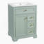 Meuble-lavabo de salle de bain avec lavabo, 3 tiroirs