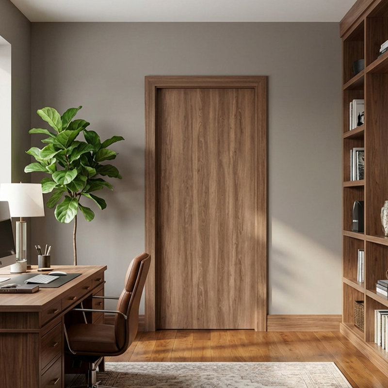 Dalle de porte intérieure 36 "x 80" en noyer, 36 po x 80 po, Chêne