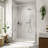 Pivot Semi-Frameless Shower Door With 1/4" Tempered Glass-126047585-126047584