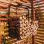 47cm W Cor-Ten Steel Log Rack