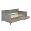 Lit de jour simple avec tiroirs de rangement, lit de jour en bois avec cadre en forme de X, style décontracté rustique moderne-270023179
