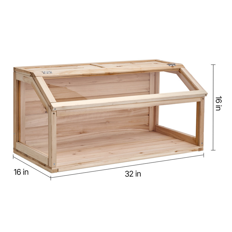 Cage de hamster en bois, H 16 po x l 32 po x P 16 po