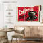 Vieille affiche murale café-802945292