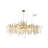 Transitional 16-Light Round Glass Chandelier 