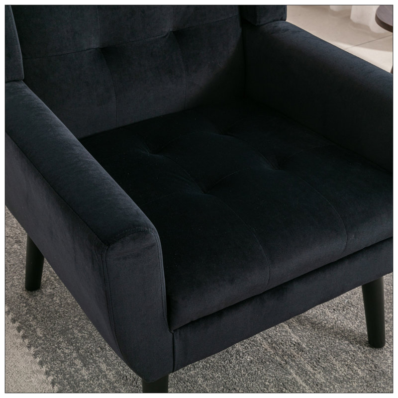 Chaises d'appoint pour le salon, Noir