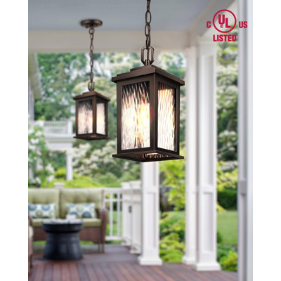 Luminaire suspendu d'extérieur câblé 10 po