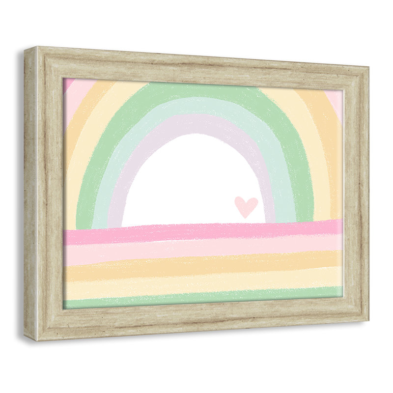 Décoration murale pour enfants, H 12 po x l 16 po x P 0,63 po, Beige Flat Framed