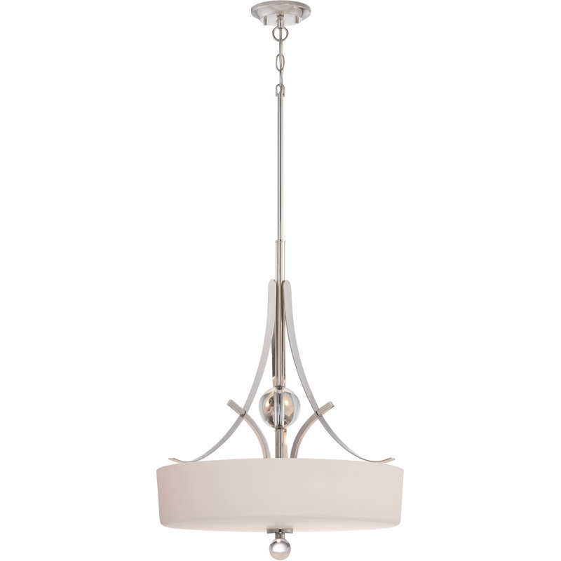 Lustre tambour unique à 3 lumières Dillingham