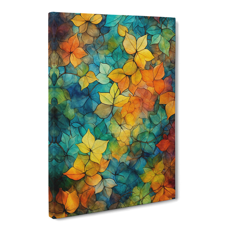 Ivy Leaf Abstract - Wrapped Canvas, 76cm H x 50cm W x 3cm D