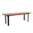 Outdoor Carlisle Benches, Black + Country Brown