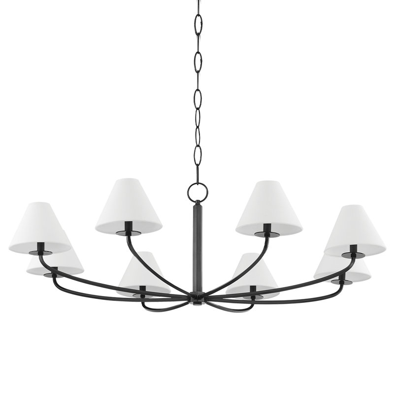 Lustre Stacey 8 lumières par Becki Owens pour Hudson Valley Lighting, Bronze vieilli