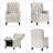 29.5" W Classic and Upholstered Soft Pushback Recliner With Rivets (Set of 2)-1913237036