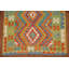 Tapis décoratif réversible en laine kilim oriental 4 x 6