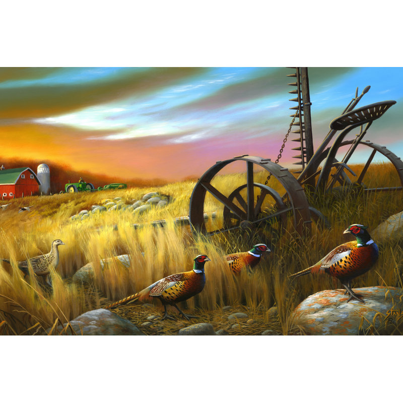 Pheasants I 1 Piece Wrapped Canvas Painting, 51cm H x 76cm W