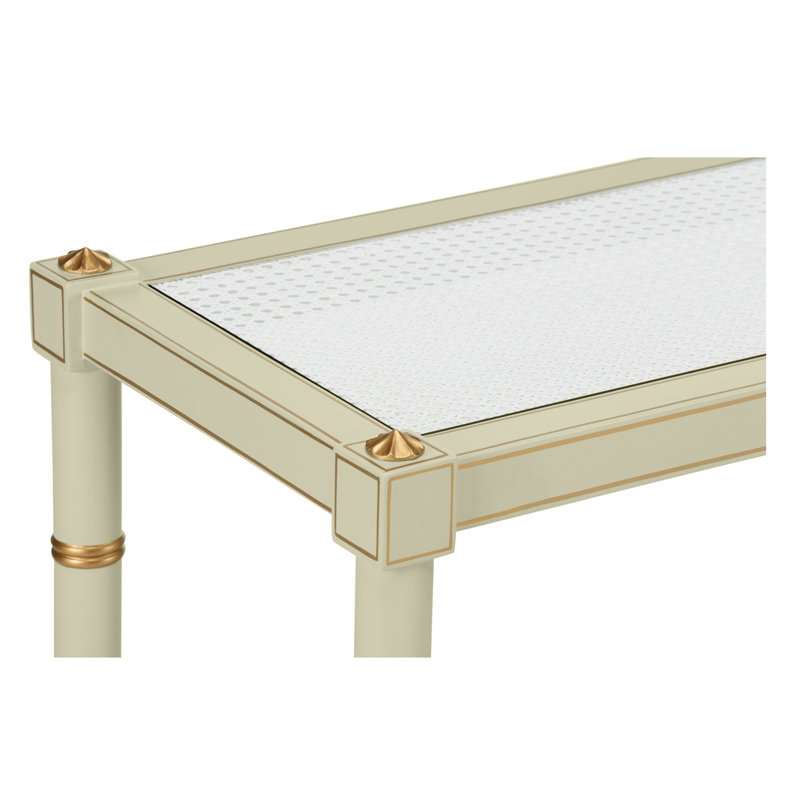 Conner Cane Console, Grass Green