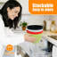 Doublures en silicone PQPO compatibles avec les bols de robot pâtissier KitchenAid à tête inclinable de 4,5 à 5 pintes, 2 doublures avec couvercles (blanc + rouge)