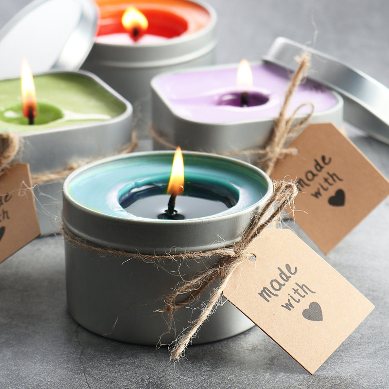 Unscented Candle Accessories with Aluminium Holder