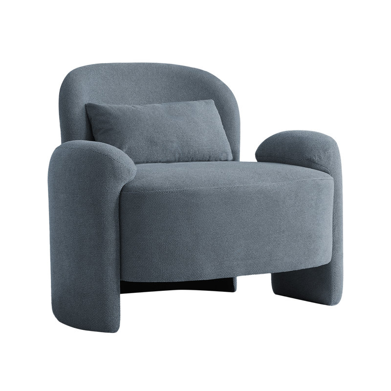Fauteuil d'appoint moderne surdimensionné 37,2 po, Bleu